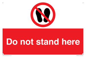 Do not stand here